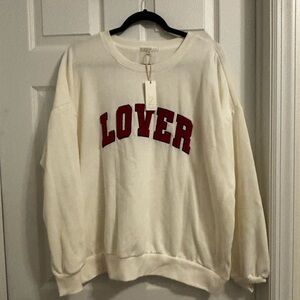 Z Supply Lover Sweatshirt NWT Size Large